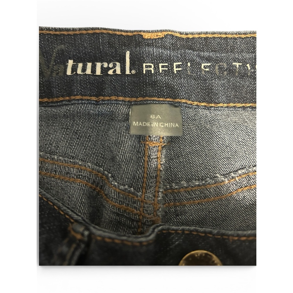 Natural Reflections Womens Dark Wash Skinny Jeans Size 6A Blue Denim Pants - Picture 6 of 7